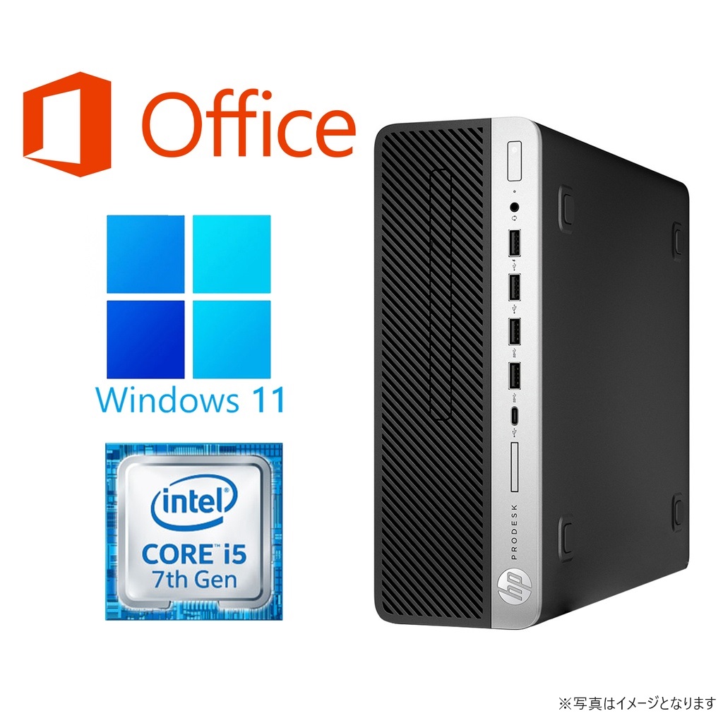 HP デスクトップPC 600G3/27インチ液晶セット/Win 11 Pro/MS Office Hu0026B 2019 /Core i5 -7500/WIFI/Bluetooth/16GB/SSD256GB (整備済み品) | Miracle